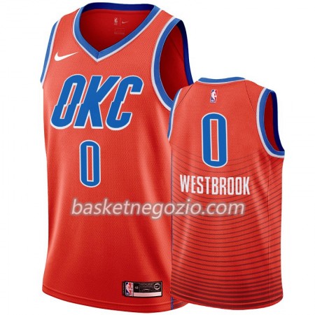 Canotte Uomo Oklahoma City Thunder Russell Westbrook 0 2019-20 Nike Statement Edition Swingman